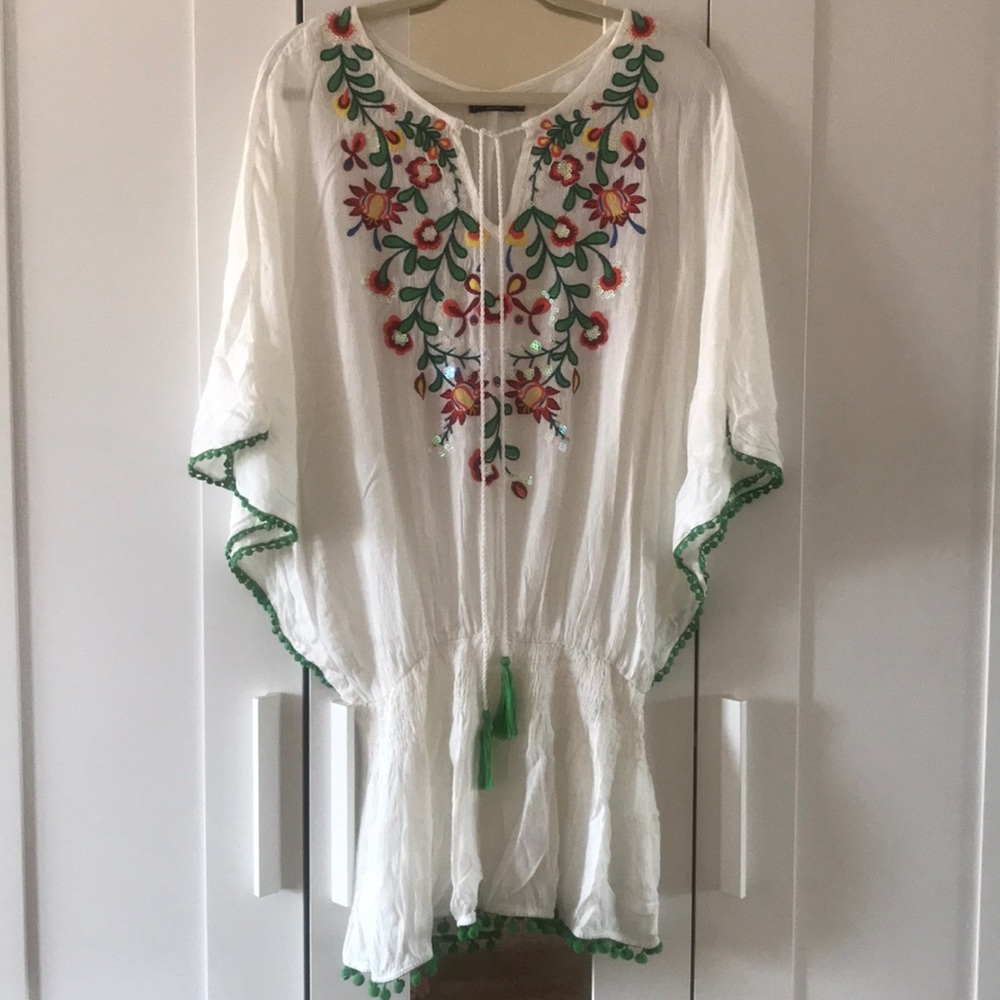 Embroidered detail Beach/Pool dress.